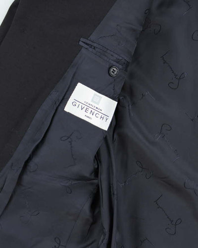 Vintage 90s Givenchy Navy Wool Blazer - L