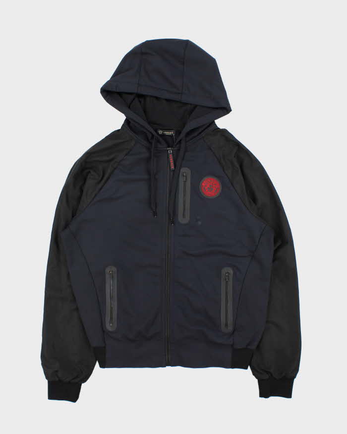 Vintage Versace Sport Two-Tone Zip Up Hoodie - L