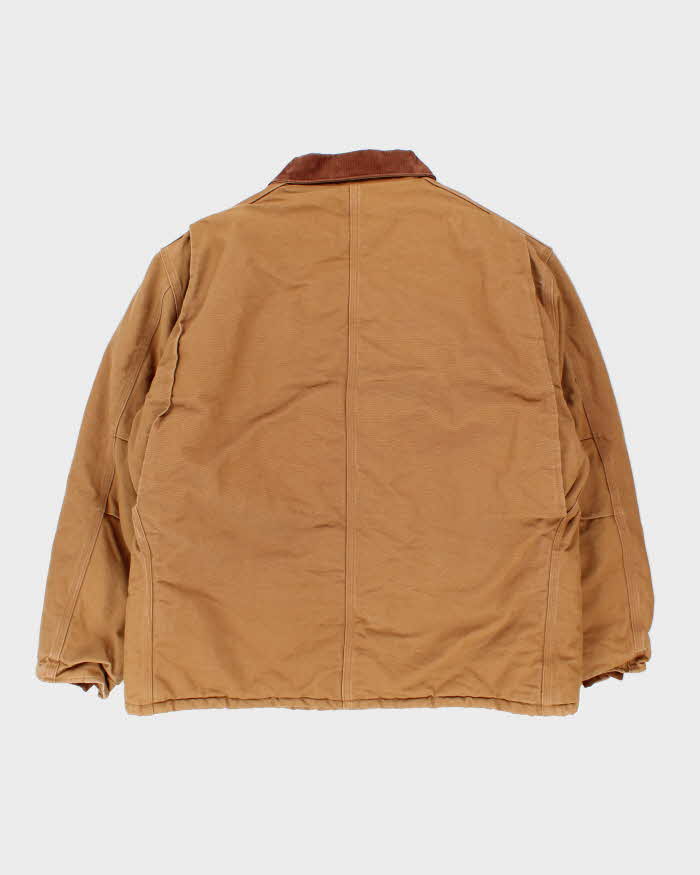 Vintage 00s Carhartt C01 Quilted Oversized Chore Workwear Jacket - M