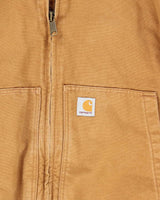 Carhartt 104050 Brown Active Quilted Oversized Hooded Workwear Jacket - XXXL
