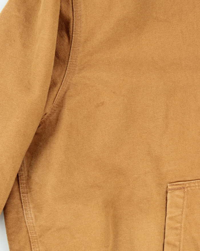 Carhartt 104050 Brown Active Quilted Oversized Hooded Workwear Jacket - XXXL