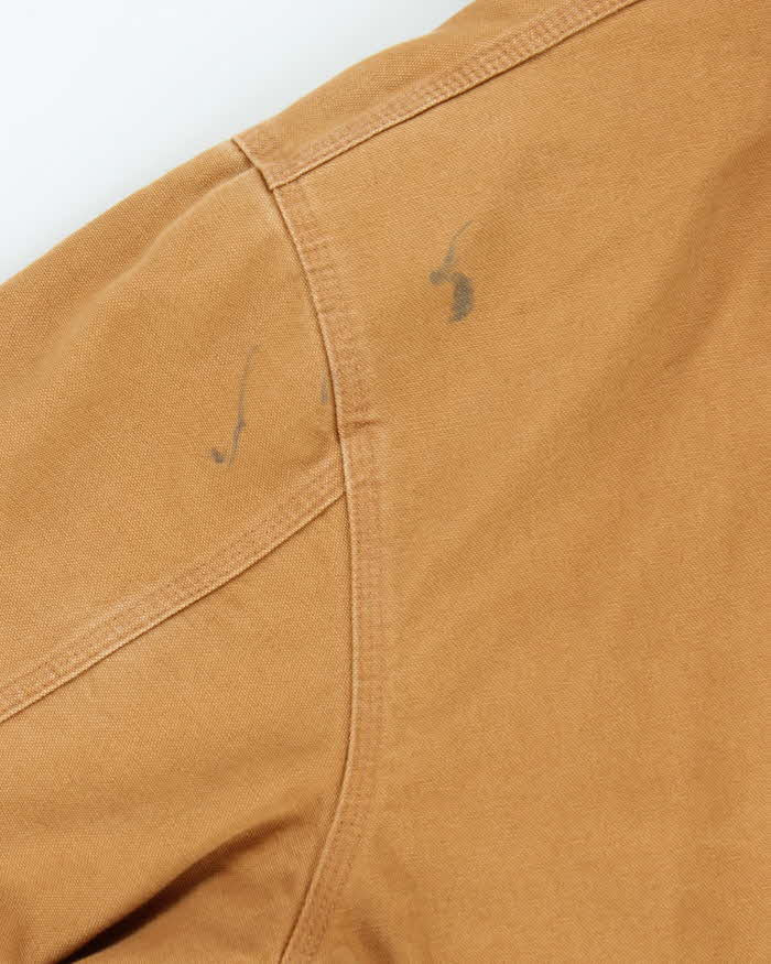 Carhartt 104050 Brown Active Quilted Oversized Hooded Workwear Jacket - XXXL