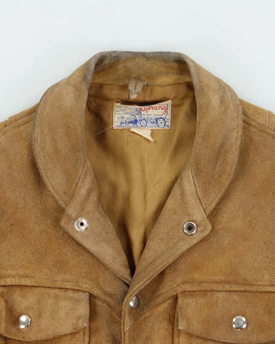 Vintage 1960s Sprung Western Wear Suede Jacket - M