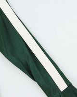 Burberry Emerald Green Striped Heavyweight Technical Track Jacket - S