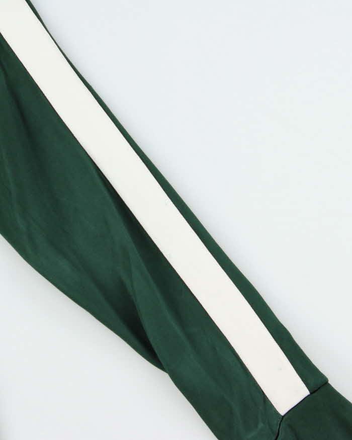 Burberry Emerald Green Striped Heavyweight Technical Track Jacket - S