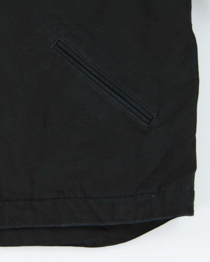 Carhartt Detroit Blanket Lined Black Oversized Workwear Jacket - L