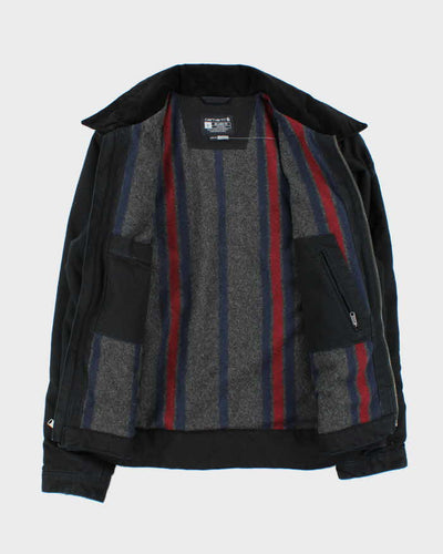 Carhartt Detroit Blanket Lined Black Oversized Workwear Jacket - L