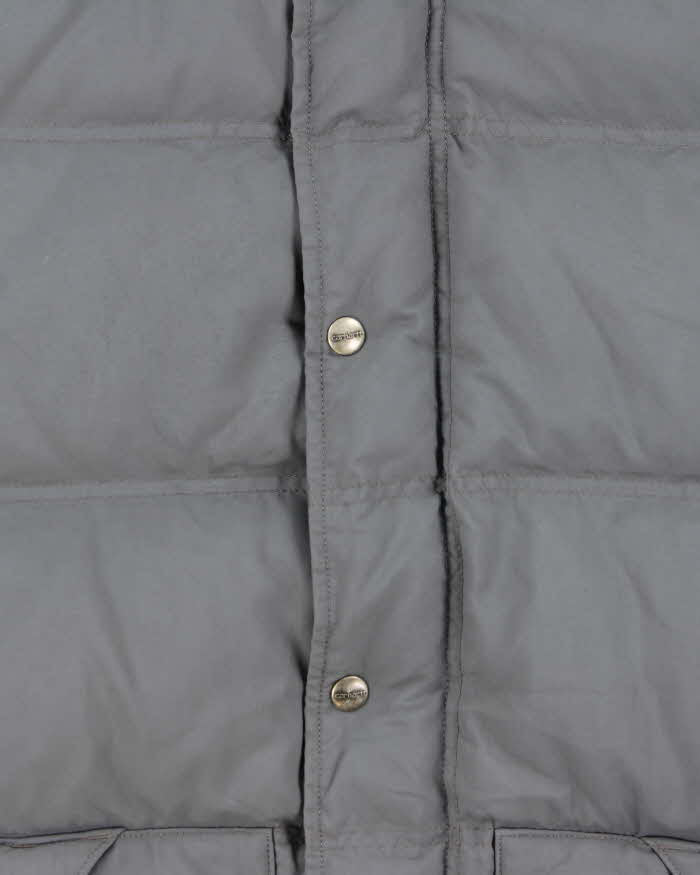 Vintage Carhartt Grey Duck Down Puffer Gilet - XL