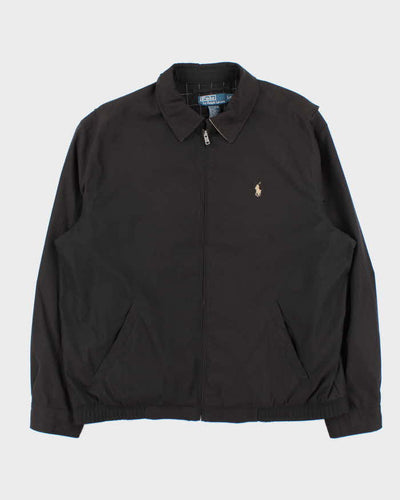 Vintage 00s Polo Ralph Lauren Black Harrington Jacket  - L