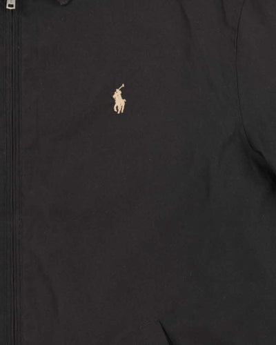 Vintage 00s Polo Ralph Lauren Black Harrington Jacket  - L