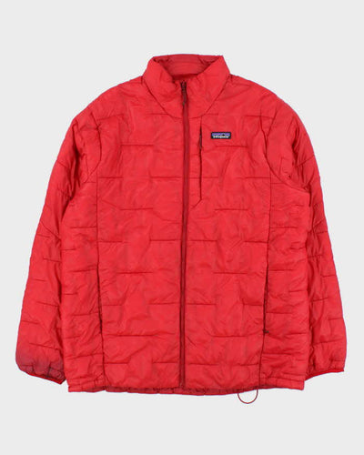 Patagonia Red Down Filled Long Puffer Jacket - XL