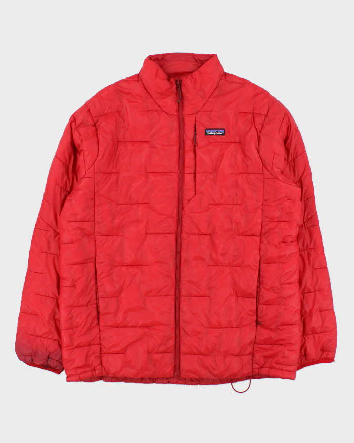 Patagonia Red Down Filled Long Puffer Jacket - XL