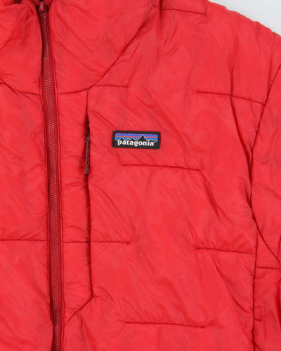 Patagonia Red Down Filled Long Puffer Jacket - XL