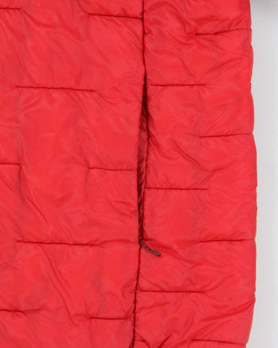 Patagonia Red Down Filled Long Puffer Jacket - XL