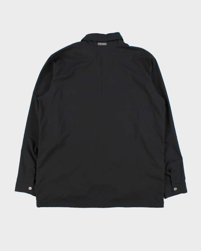 Vintage Eddie Bauer Black Technical Packable Hood Jacket - XL