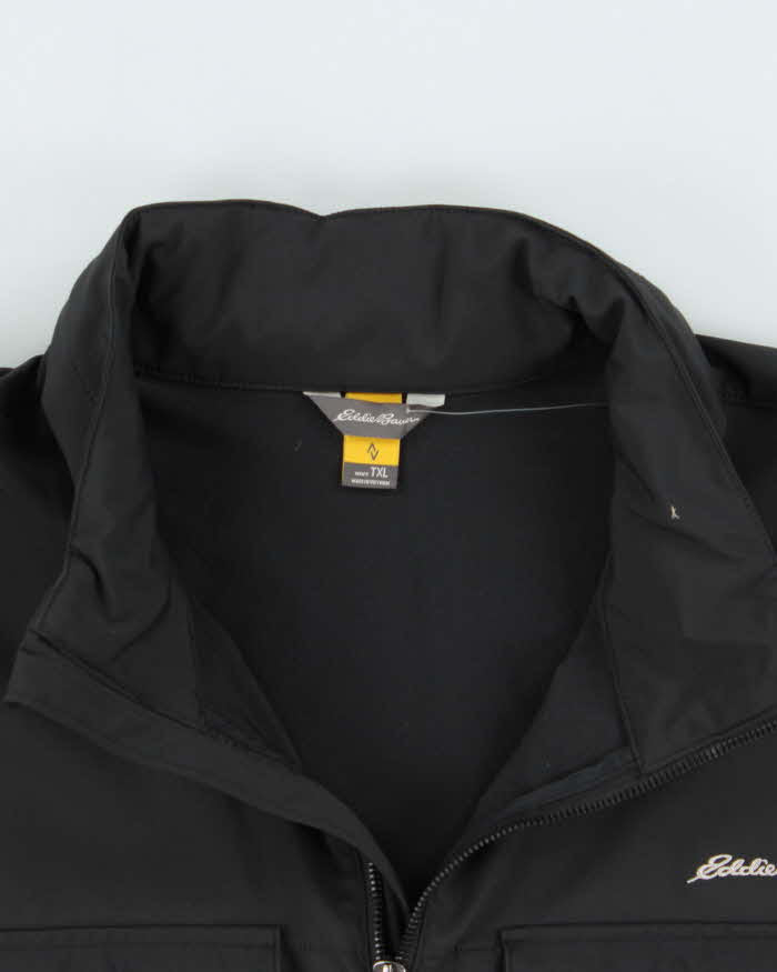 Vintage Eddie Bauer Black Technical Packable Hood Jacket - XL