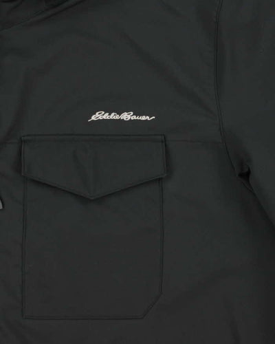 Vintage Eddie Bauer Black Technical Packable Hood Jacket - XL