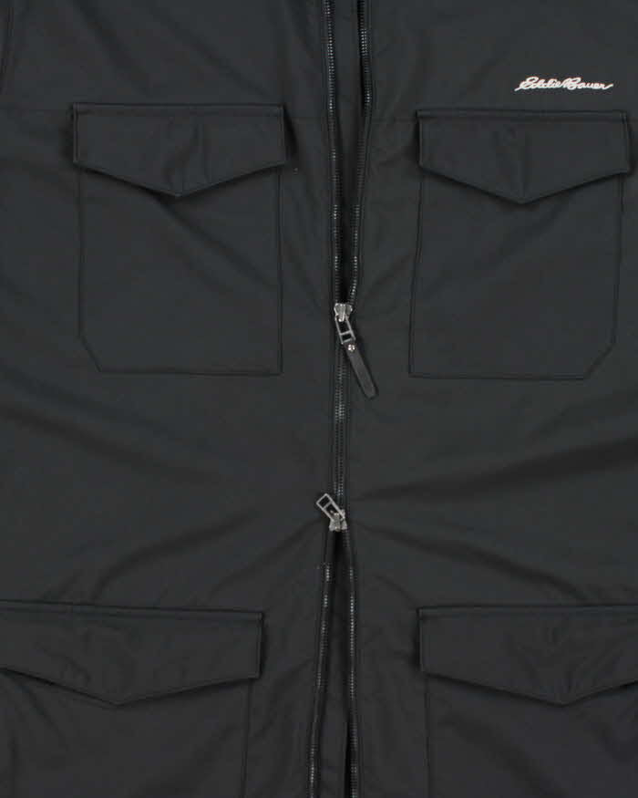 Vintage Eddie Bauer Black Technical Packable Hood Jacket - XL
