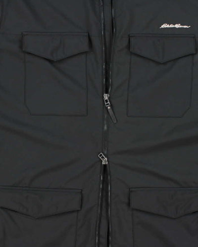 Vintage Eddie Bauer Black Technical Packable Hood Jacket - XL
