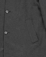 Vintage 00s Burberry Grey Wool Overcoat - L