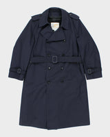 Vintage 1980s London Fog Navy Insulated Trench Coat - S