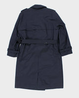 Vintage 1980s London Fog Navy Insulated Trench Coat - S