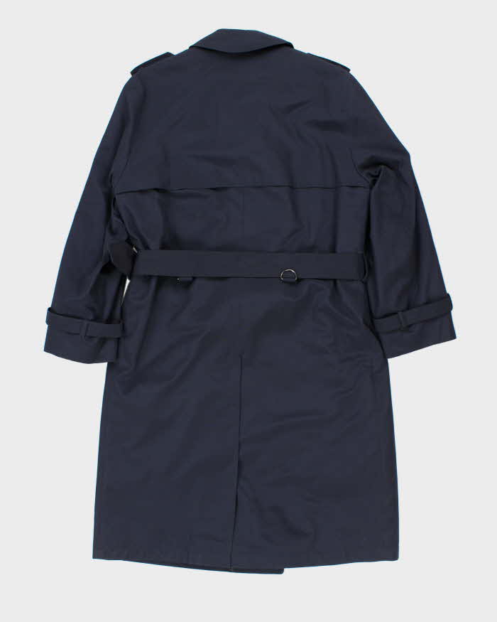 Vintage 1980s London Fog Navy Insulated Trench Coat - S