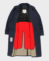 Vintage 1980s London Fog Navy Insulated Trench Coat - S