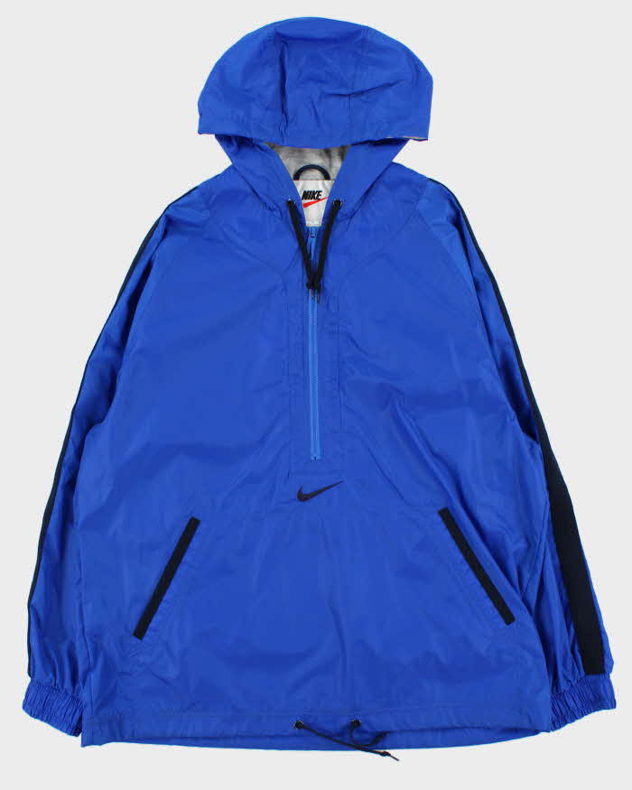Vintage 1990s Nike Half-Zip Lightweight Hooded Pullover - L