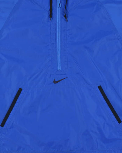 Vintage 1990s Nike Half-Zip Lightweight Hooded Pullover - L