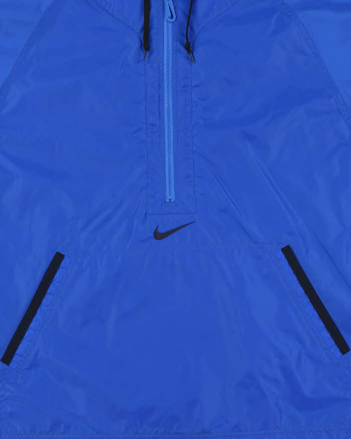 Vintage 1990s Nike Half-Zip Lightweight Hooded Pullover - L