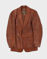 Vintage 1970s Esprit Leather Blazer Jacket - M