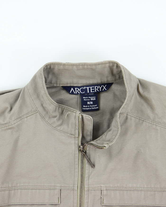 Vintage 00s Arc'teryx Crosswire Khaki Cotton Jacket - M