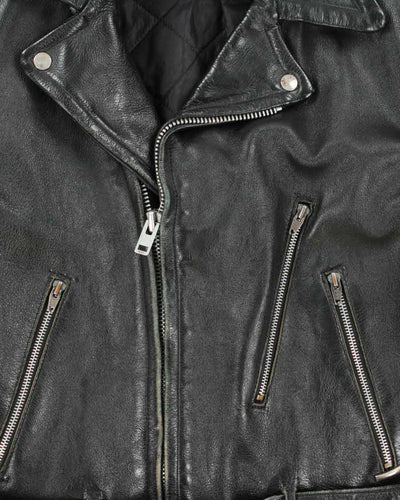 Vintage 80s Symax Leather Biker Jacket - L