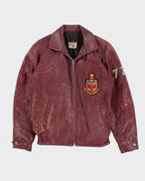 Vintage 1972 Capelli 'McMaster University Hamilton' Leather Varsity Jacket - M