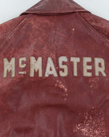 Vintage 1972 Capelli 'McMaster University Hamilton' Leather Varsity Jacket - M