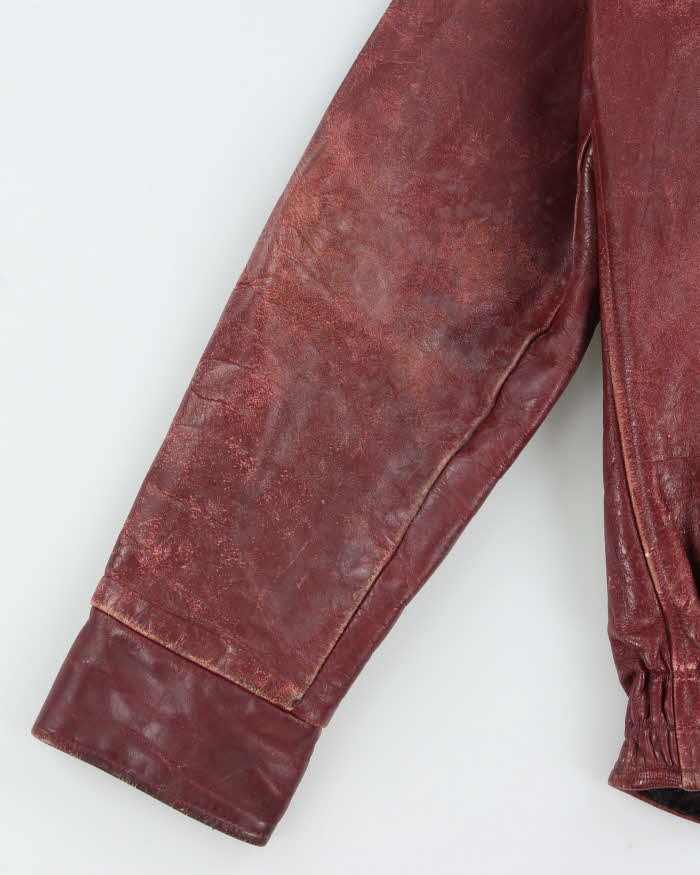 Vintage 60s McMaster University Leather Varsity Jacket - M