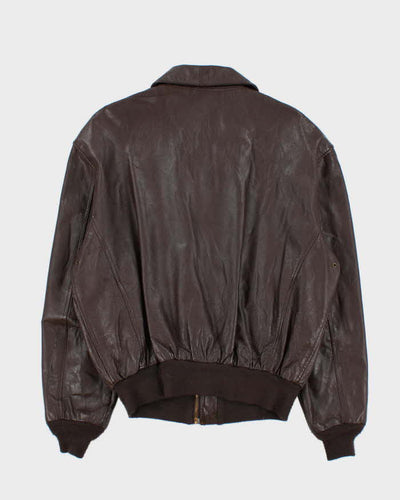 Vintage 90s Cooper A.2 Goatskin Leather Flight Jacket - L
