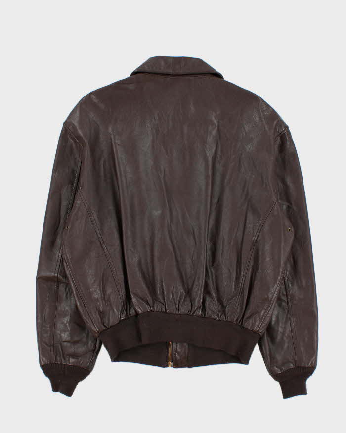 Vintage 90s Cooper A.2 Goatskin Leather Flight Jacket - L