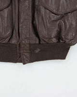 Vintage 1990s Cooper A.2 Goatskin US Airforce Leather Flight Jacket - XL