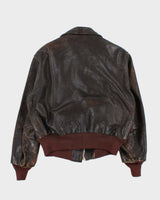 Vintage 1950s Horsehide Leather A2 Flight Jacket - M
