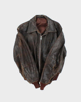 Vintage 1950s Horsehide Leather A2 Flight Jacket - M