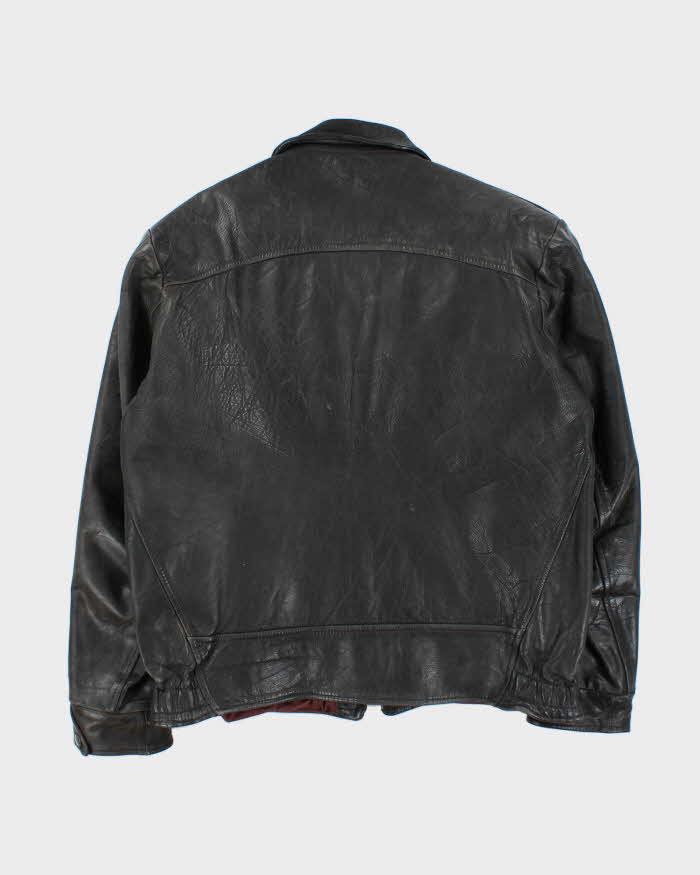 Vintage 1950s Leather U.S Trucker Jacket - XL