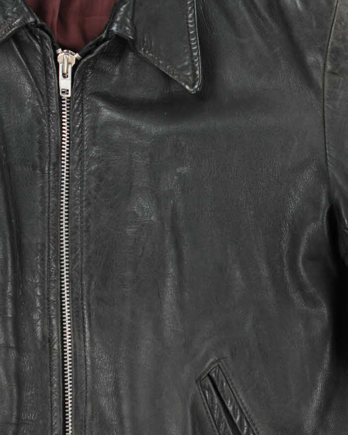 Vintage 1950s Leather U.S Trucker Jacket - XL