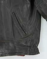 Vintage 1950s Leather U.S Trucker Jacket - XL