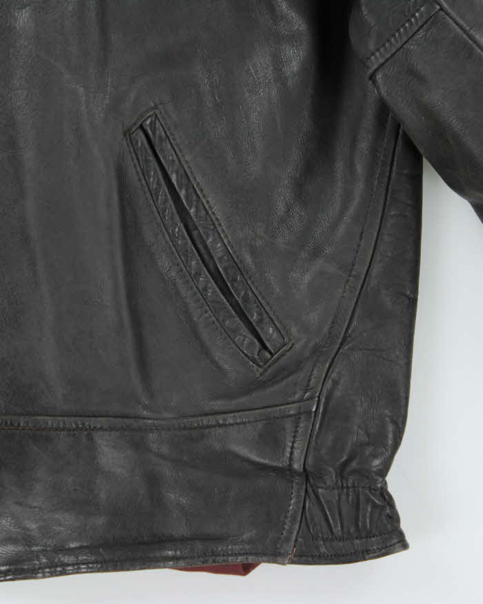 Vintage 1950s Leather U.S Trucker Jacket - XL