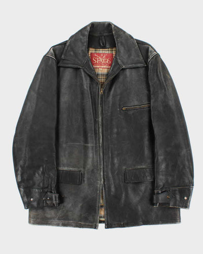 Vintage 70s Stagg Leather Jacket - L