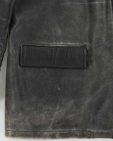 Vintage 1970s Stagg Australian Plaid Lined Long Leather Jacket - XL