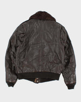 Vintage 50s Leather Bomber Jacket - S