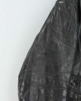 Vintage 1960s Kale Uniforms Official Chicago City Police Force Horsehide Leather Biker Jacket - XL
